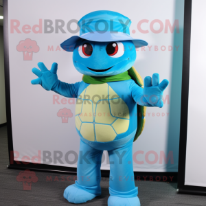 Cyan Turtle mascotte...