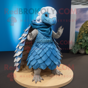 Blauer Pangolin Maskottchen...