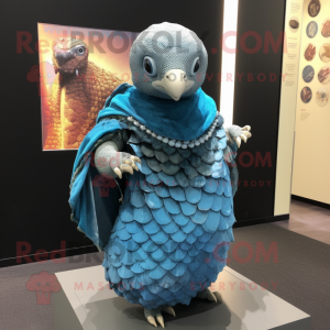 Blue Pangolin mascotte...