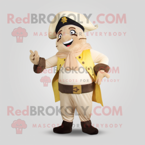 Cream Pirate maskot kostym...