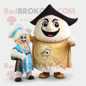 Cream Pirate maskot kostym...