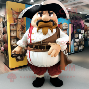 Creme Pirate maskot kostume...