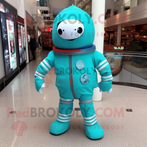 Turkis astronaut maskot...