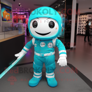 Turquoise astronaut...