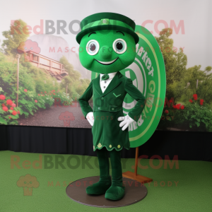 Forest Green Alliance mascot costume character dressed with a Circle Skirt and Pocket squares