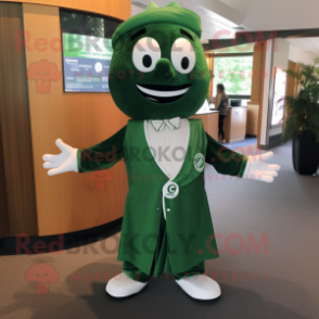 Forest Green Alliance mascot costume character dressed with a Circle Skirt and Pocket squares