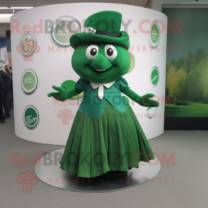 Forest Green Alliance mascot costume character dressed with a Circle Skirt and Pocket squares