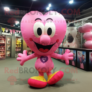 Rosa hjärtformade ballonger...