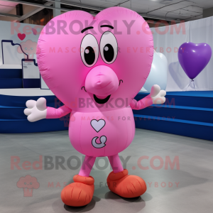 Pink hjerteformede balloner...
