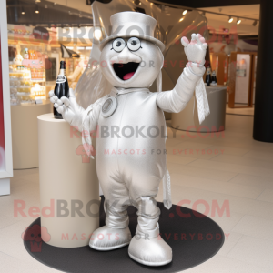 Sølv Champagne maskot...