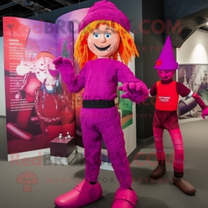 Magenta Scarecrow mascotte...