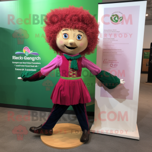 Magenta Irish Dancer maskot...