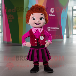 Magenta Irish Dancer maskot...