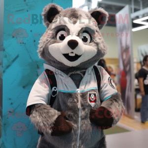 Silver Raccoon mascotte...