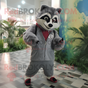 Silver Raccoon mascotte...