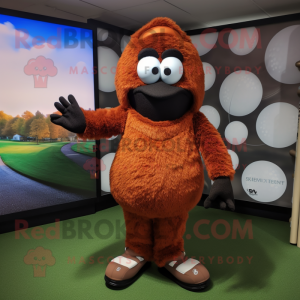 Rust golfbold maskot...