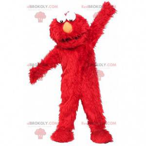 Mascota de Elmo, el famoso títere rojo de los Muppets -