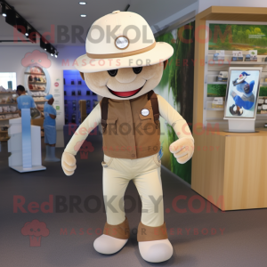 Beige Alliance maskot drakt...