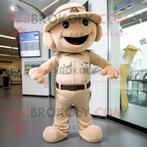 Beige Alliance mascotte...