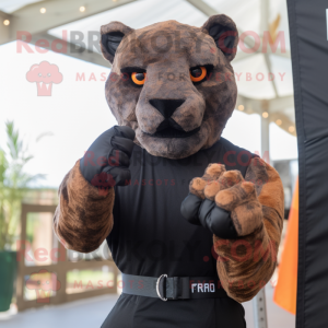 Rust Panther maskot kostym...