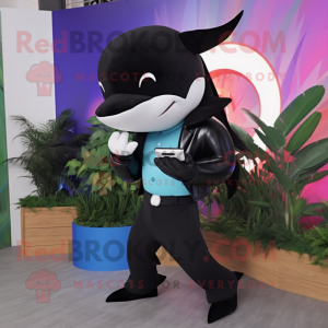 Black Killer Whale mascotte...