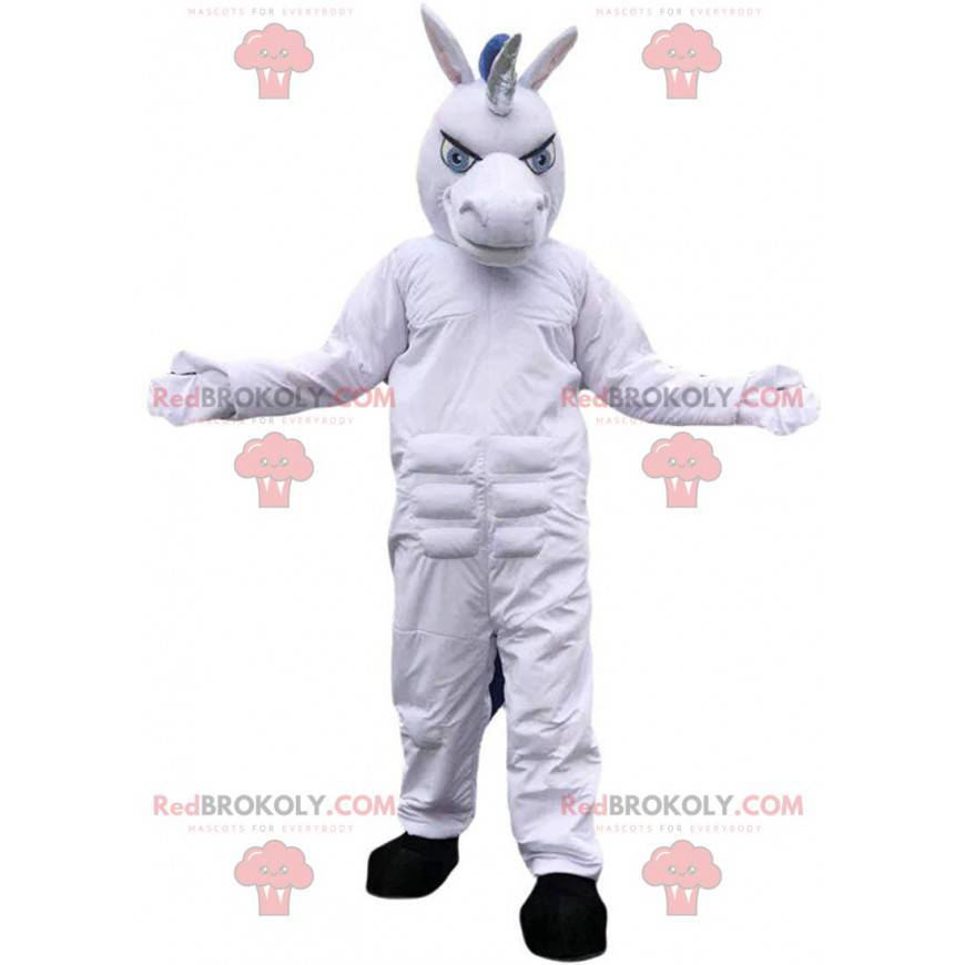 Hvid enhjørning maskot, kæmpe hest kostume - Redbrokoly.com Hvid enhjørning maskot, kæmpe hest kostume - Redbrokoly.com