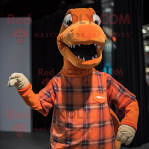 Oranje Diplodocus mascotte...