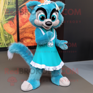 Turquoise Lemur mascotte...