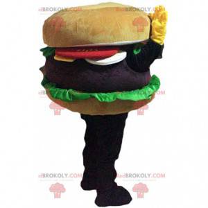 Mascotte de hamburger géant, costume de burger, de fast food -