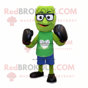 Olive Boxing Glove maskot...
