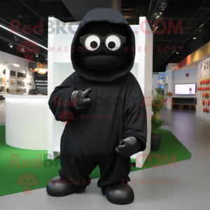 Sort vedhæng maskot kostume...