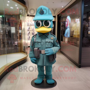 Teal Soldier mascotte...