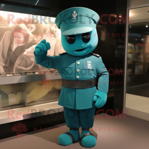 Teal Soldier mascotte...