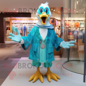 Turquoise Goose mascotte...