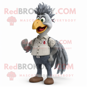 Gray Rooster mascotte...