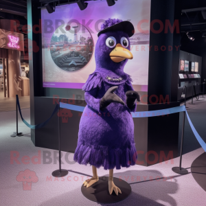 Purple Blackbird mascotte...