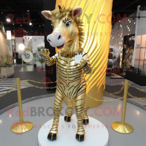 Goldene Zebra Maskottchen...