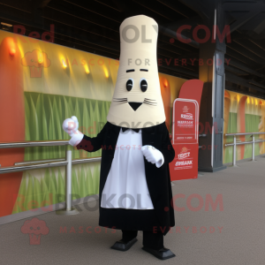 White Asparagus mascot costume character dressed with a Tuxedo and Foot pads