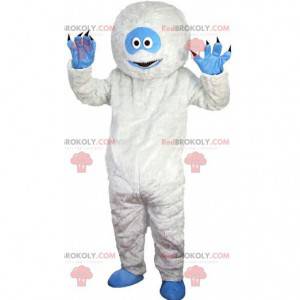 Mascot wit en blauw yeti, erg leuk en origineel - Redbrokoly.com