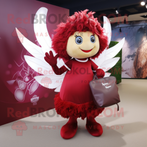 Rødbrun Amor maskot kostume...
