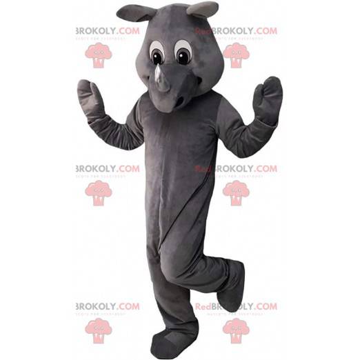 Mascotte de rhinocéros gris entièrement personnalisable -