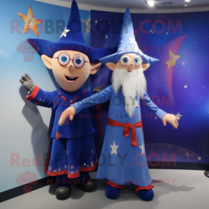 nan Wizard mascot costume character dressed with a Bootcut Jeans and Headbands