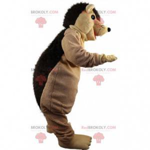 Mascota de erizo marrón, disfraz de erizo de peluche -