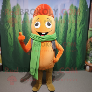 Orange asparges maskot...