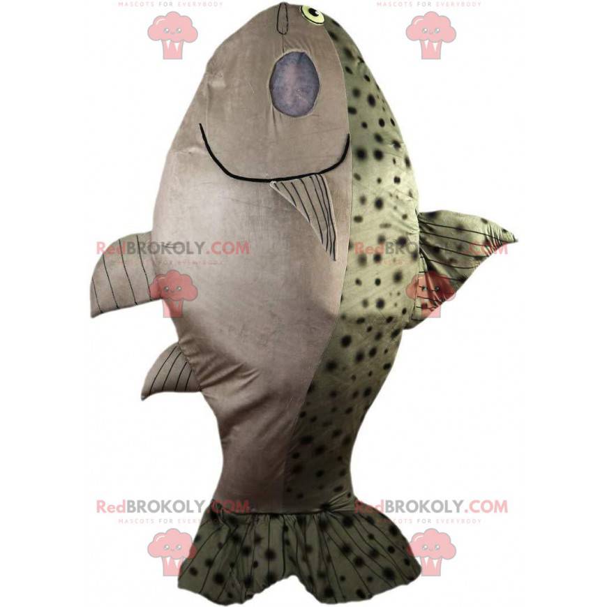 Mascotte salmone gigante, costume da trota gigante, pesce -