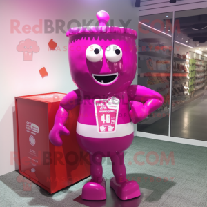 Magenta Candy Box maskot...