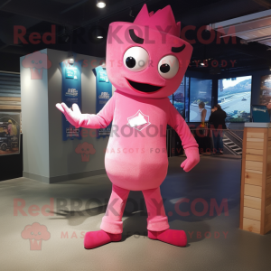 Pink Cod maskot kostume...