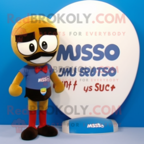 Rust Miso Soup mascot costume character dressed with a One-Piece Swimsuit and Cufflinks