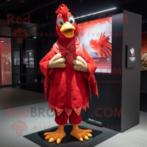 Red Roosters maskotkostume...