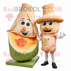 Peach Caesar Salad maskot...